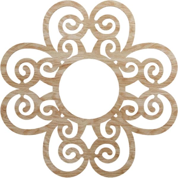 Ekena Millwork 0.25 in. x 36 in. x 36 in. Wood Medallion Moulding
