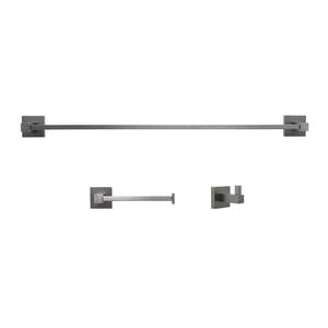 Catania 3-Piece Bath Hardware Set in Gunmetal