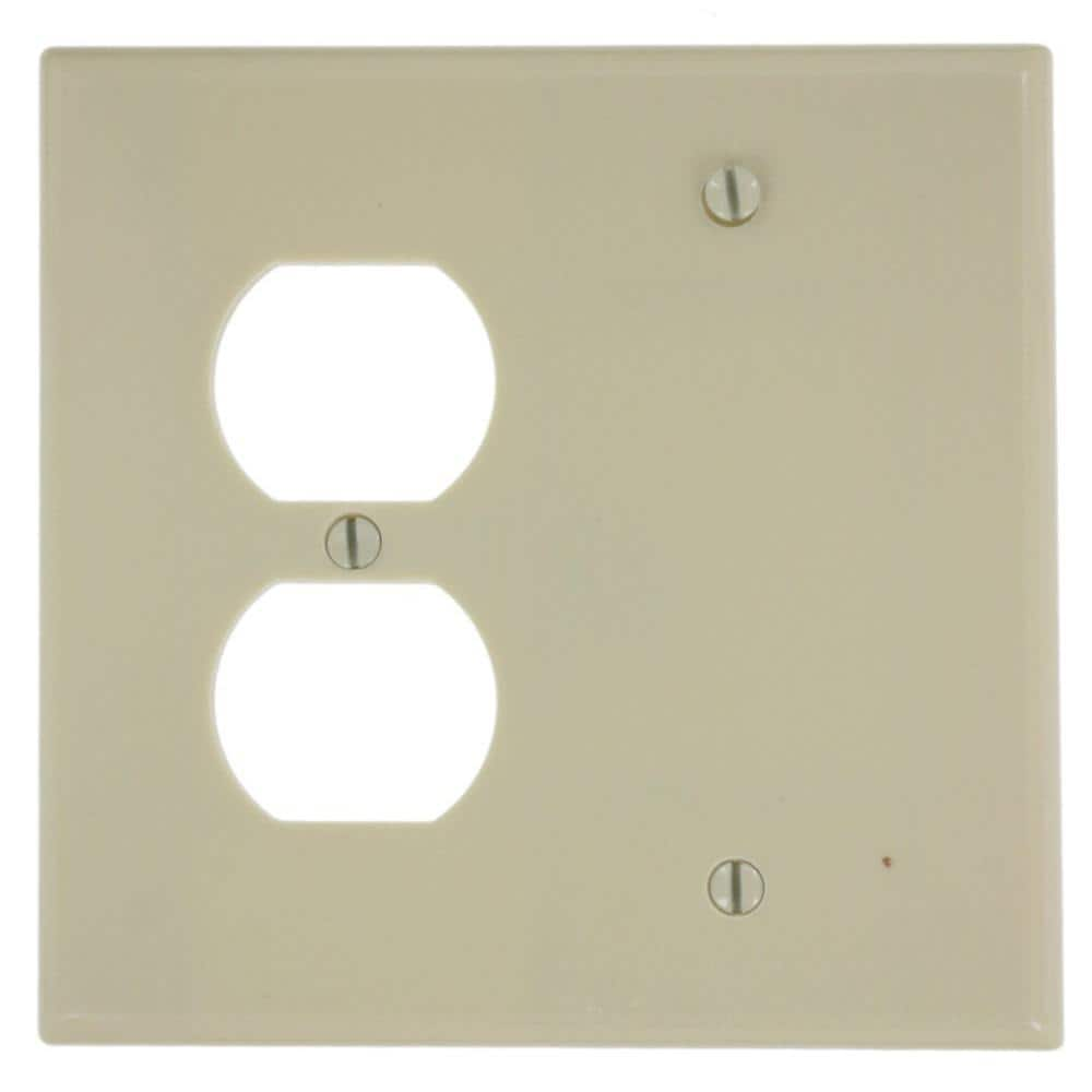 Reviews For Leviton 2 Gang Ivory 1 Blank 1 Duplex Outletreceptacle Plastic Midwaymidsize 8099