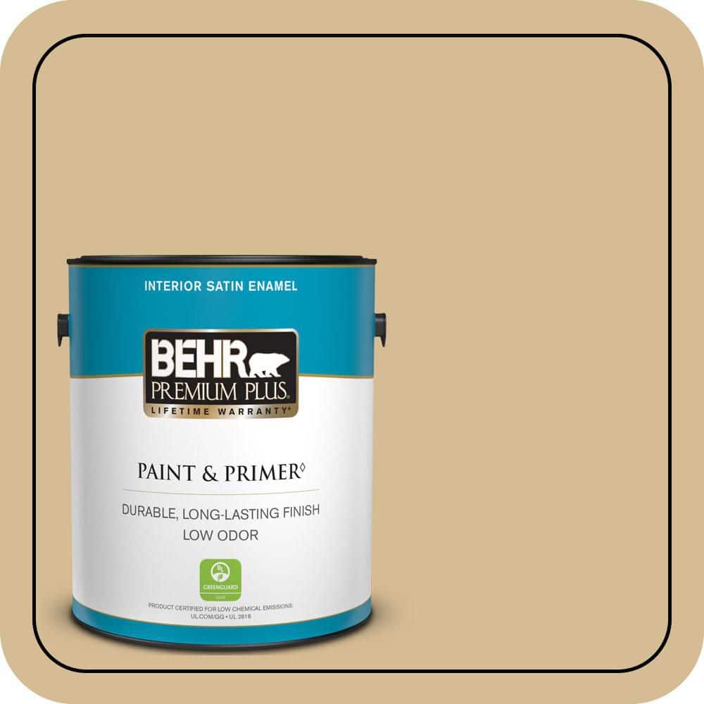 1 gal. #330F-4 Pebble Path Satin Enamel Low Odor Interior Paint & Primer price history on PriceWatchPro