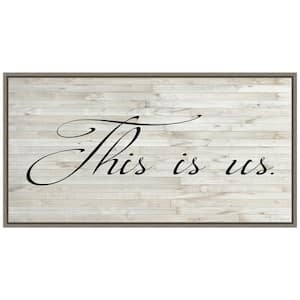 26 .50 in. x 14 in. Family Inspiration I Valentine's Day Holiday Framed Canvas Wall Art