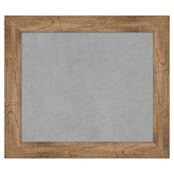 Amanti Art Owl Brown 30 in. x 26 in Framed Magnetic Board