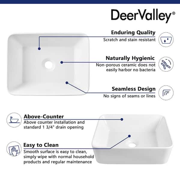 DEERVALLEY DeerValley Liberty 16 in. L x 12 in. W DEERVALLEY DeerValley Liberty 16 in. L x 12 in. W