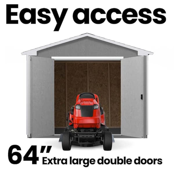 Do-It Yourself Princeton Premier 10 ft. W x 10 ft. D Wood Garden Shed Storage with Floor, Window, and Ramp (97 sq. ft.)