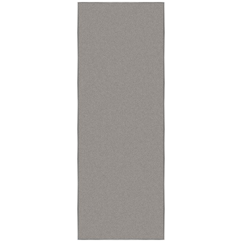 Gray Machine Washable Non-Slip Runner Rug