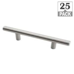 Stainless Bar 5-1/16 in. (128 mm) Stainless Classic Cabinet Pull (25-Pack)