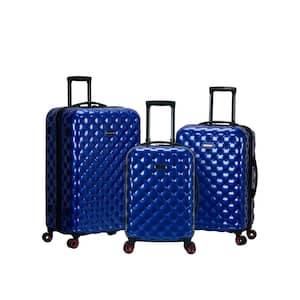 3-Piece Blue Polycarbonate Luggage Set