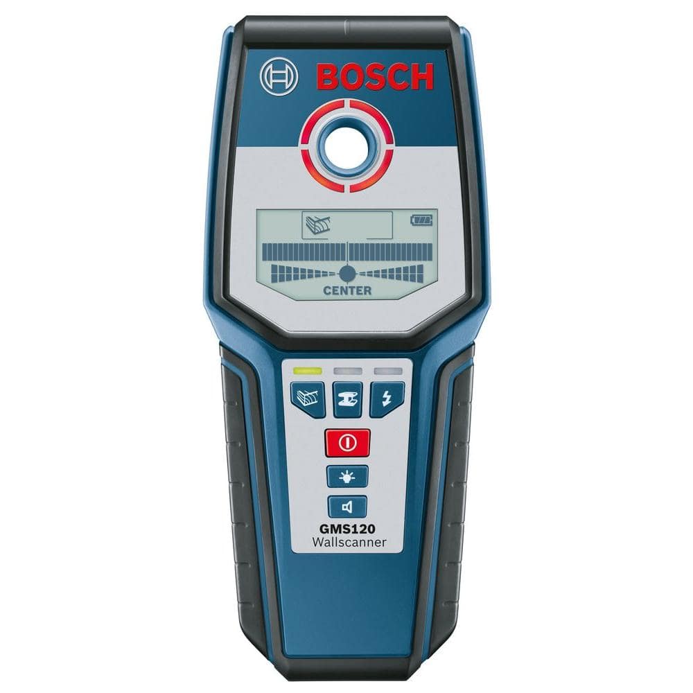 Bosch Digital Wall Scanner with Modes for Wood, Metal, and AC Wiring GMS120  - The Home Depot