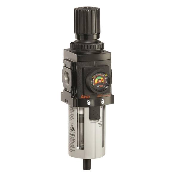 ARO 1/4 in. 1500 Series Piggyback, Filter/Regulator P39224-600 - The Home  Depot