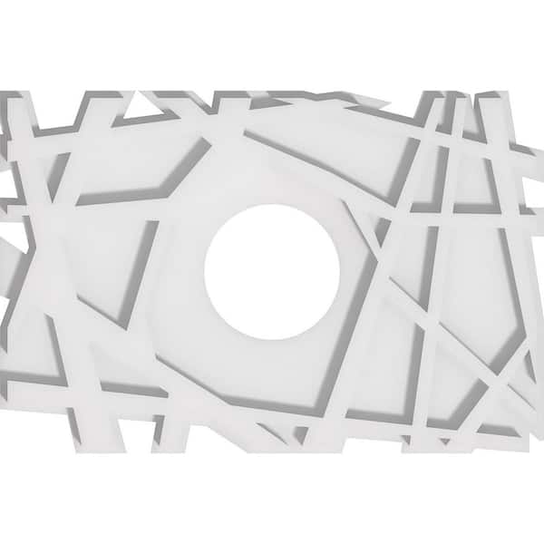Ekena Millwork 1 in. x 16 in. x 10.625 in. PVC Medallion Moulding