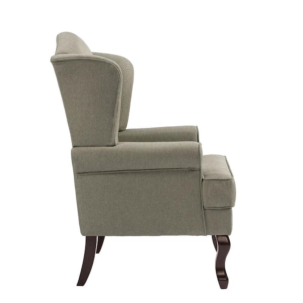 Uixe Mid-Century Retro Style Light Camel Linen Upholstered
