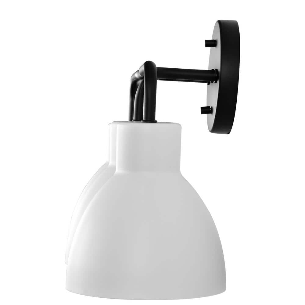 Sloan Matte Black 3-Light Modern Bell Vanity Wall Fixture