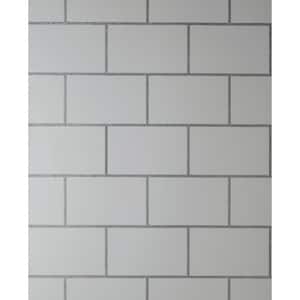 Metro White Tile Wallpaper