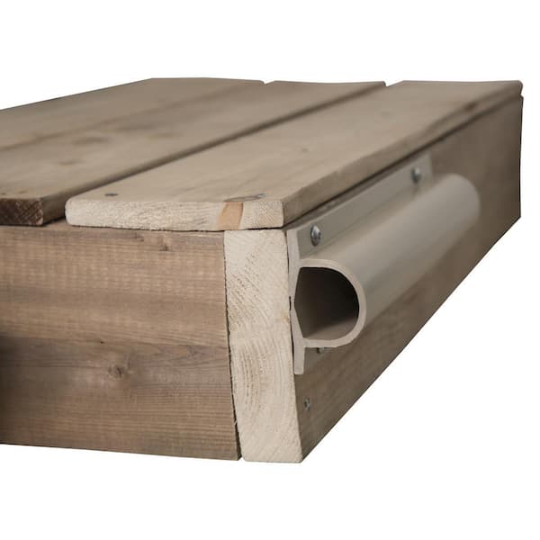 3 in. x 8 in. x 24 ft. Heavy "d" Profile, Beige