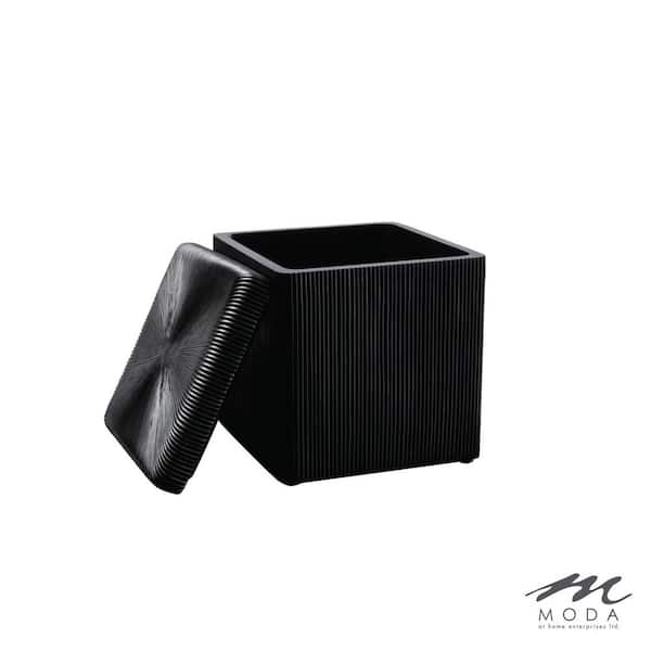 m MODA at home enterprises ltd. FITZROY COTTON JAR RESIN BLACK