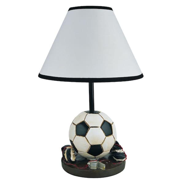 ORE International 15 in. Soccer Dark Brown Accent Lamp