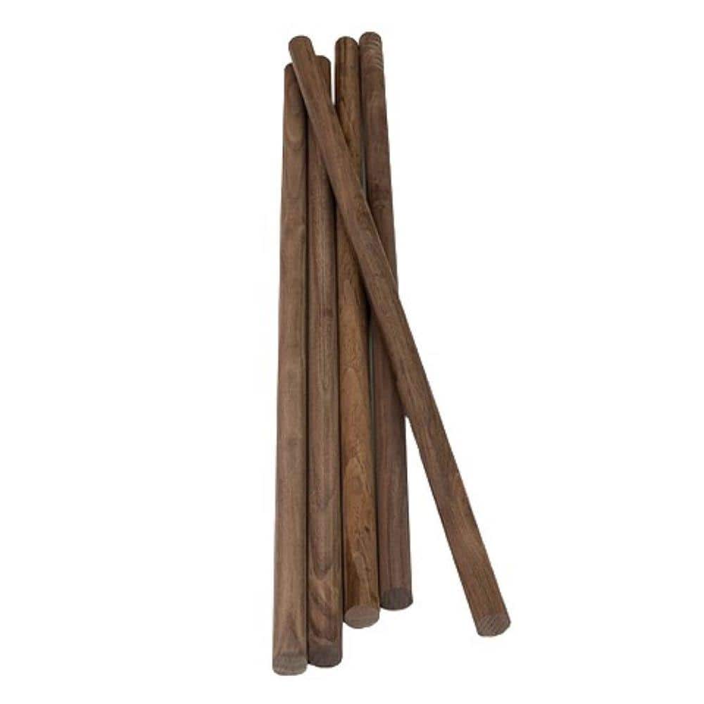  VENTRAL 3/4 Inch Walnut Dowel Rod Sticks Unfinished Wood for  Hobby Crafts Black Walnut Length 6'' (1 Piece) (DR000-20-07-0706-001)