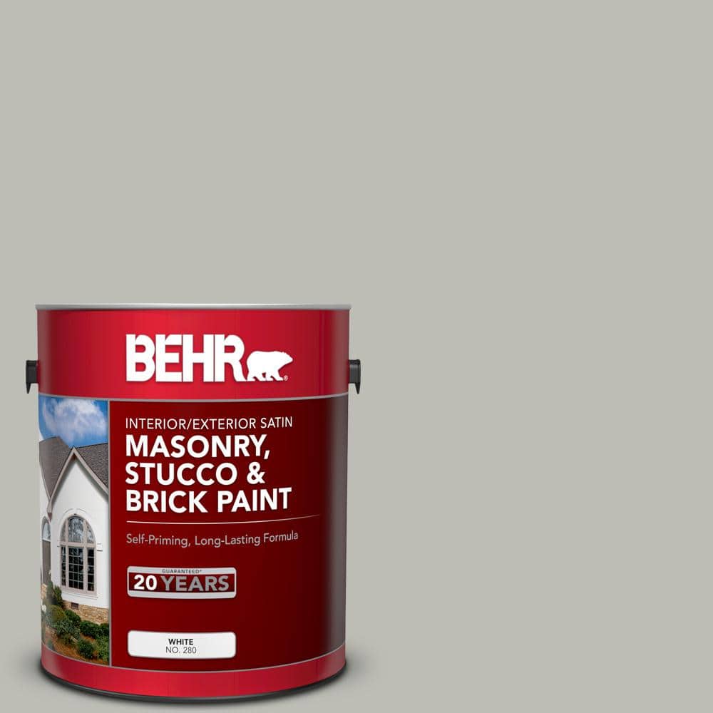 1 gal. #MS-80 Granite Satin Interior/Exterior Masonry, Stucco and Brick Pai