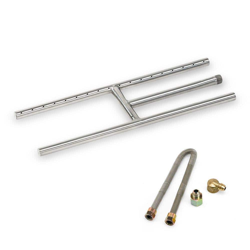 18 in. x 6 in. Stainless Steel H-Burner