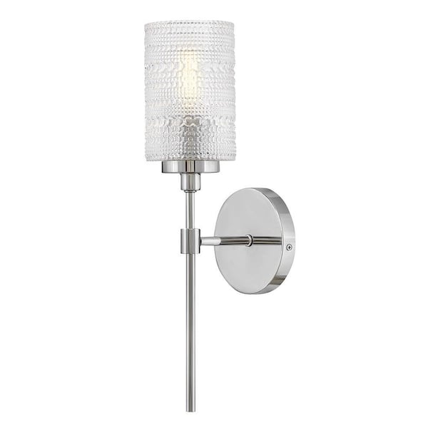 Mabel 5.25 in. 1 Light Chrome Vanity Light