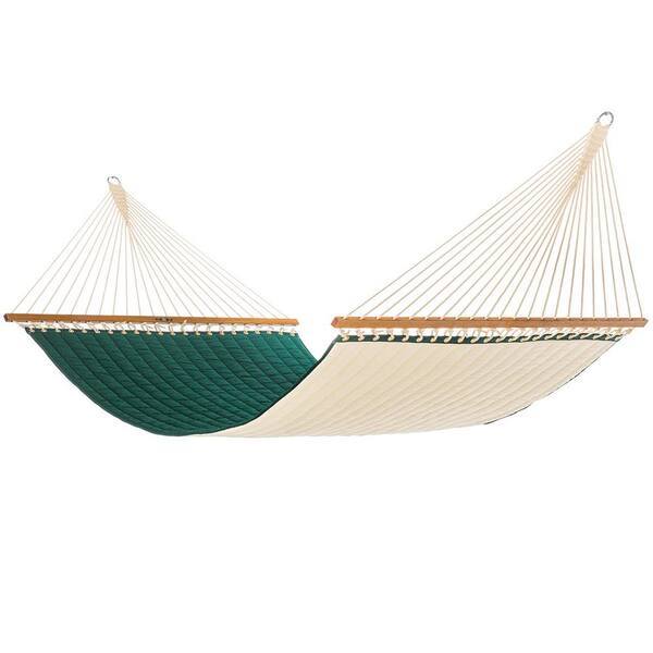 Pawleys Island 13 ft. Sunbrella Quilted Hammock in Canvas Forest Green