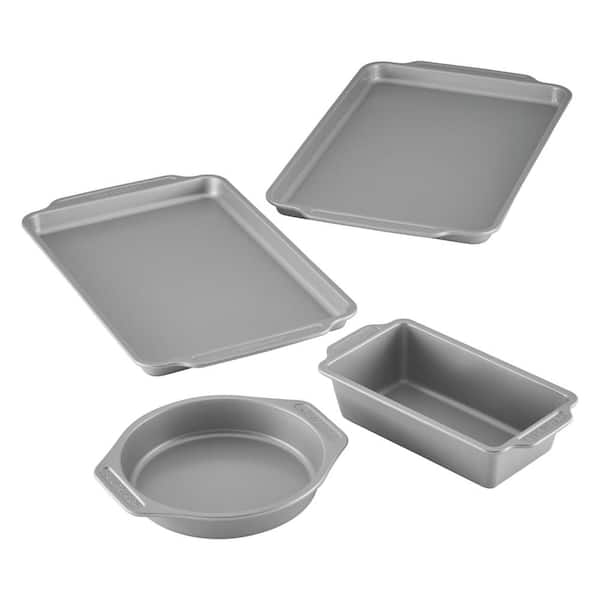 Nonstick Bakeware Set, 4-Piece, Gray