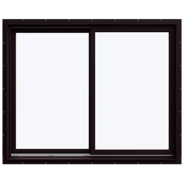 JELD-WEN 59.3125 in. x 47.5625 in. W-5500 Left-Hand Sliding Wood Clad Window