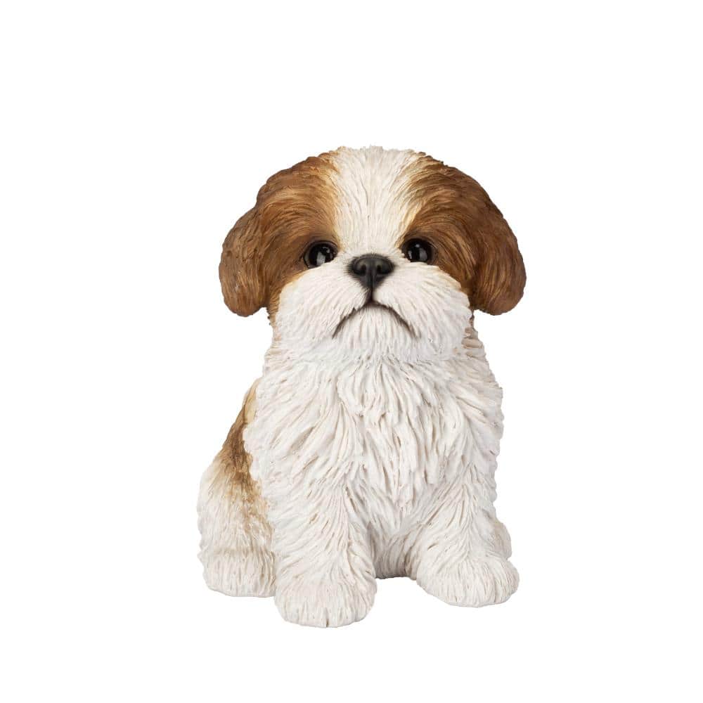 SoReal Brown Shih Tzu Sitting Decorative Puppy Figurine for Home & Garden Décor price history on PriceWatchPro