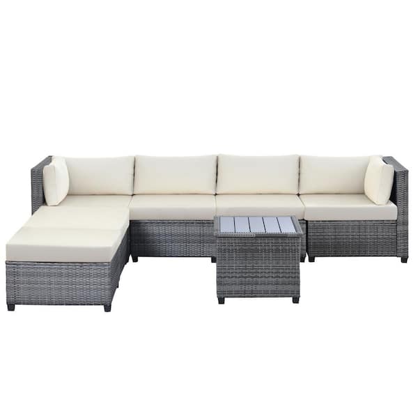 Outdoor sectional with online storage underneath