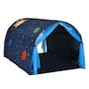 Costway Blue 2-Person Fabric Kids Bed Tent Play Tent With Carry Bag ...