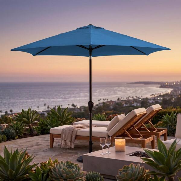 big lots patio umbrella with lights Double-Sided Market Umbrella