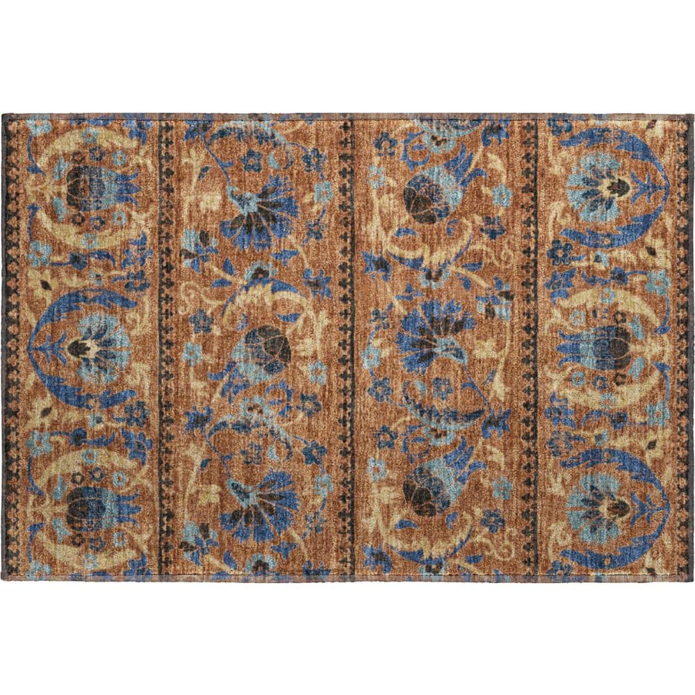 Mayfield Premium Machine Washable Abstract AMF2480 Paprika 2 ft. x 3 ft. Accent Rug price history on PriceWatchPro