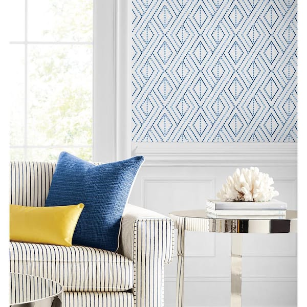 Blue Boho Fabric Wallpaper and Home Decor  Spoonflower