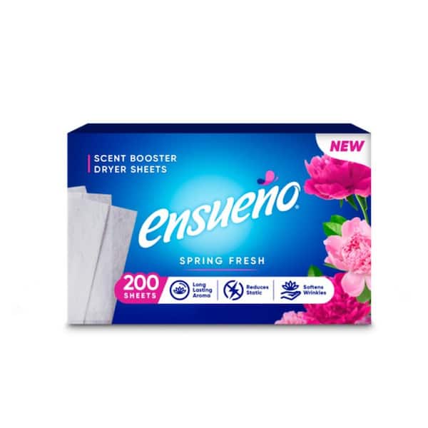 Ensueno Spring Fresh Dryer Sheets 200, Arm Hammer Essentials Fabric Softener Sheets