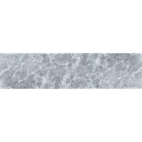 Crearreda Grey Semi-Gloss Marble Peel and Stick Backsplash
