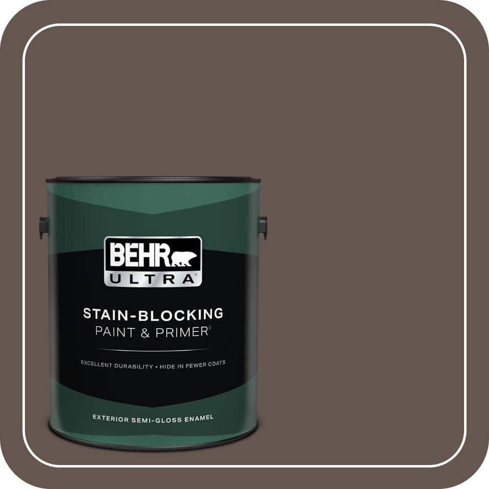 1 gal. #BNC-33 Harvest Oak Semi-Gloss Enamel Exterior Paint & Primer price history on PriceWatchPro