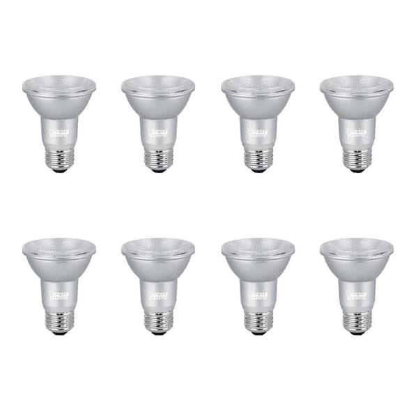 Feit Electric 50-Watt Equivalent PAR20 Dimmable CEC Title 20 90 CRI E26 Flood LED Light Bulb, Daylight 5000K (8-Pack)