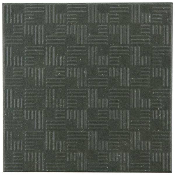 Merola Tile Area 15 Graphite 6 in. x 6 in. Porcelain Floor and Wall Tile (11.94 sq. ft. / case)