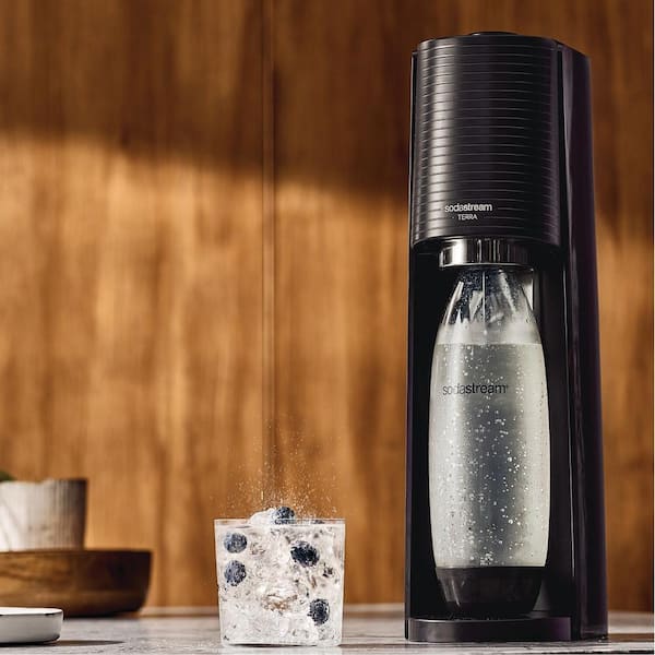 SodaStream Terra Black Soda Machine and Sparkling Water Maker Kit  1012811011 - The Home Depot