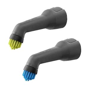 USB Lithium Detail Scrubber Medium and Soft Grout Bristle Accessory Kit (2-Piece)