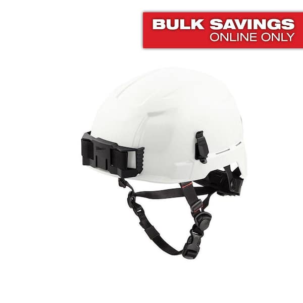 BOLT White Type 2 Class E Non-Vented Safety Helmet