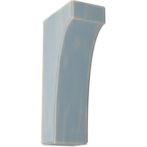 Ekena Millwork 3-1/2 in. x 12 in. x 6 in. Driftwood Blue Clarksville Wood Vintage Decor Bracket