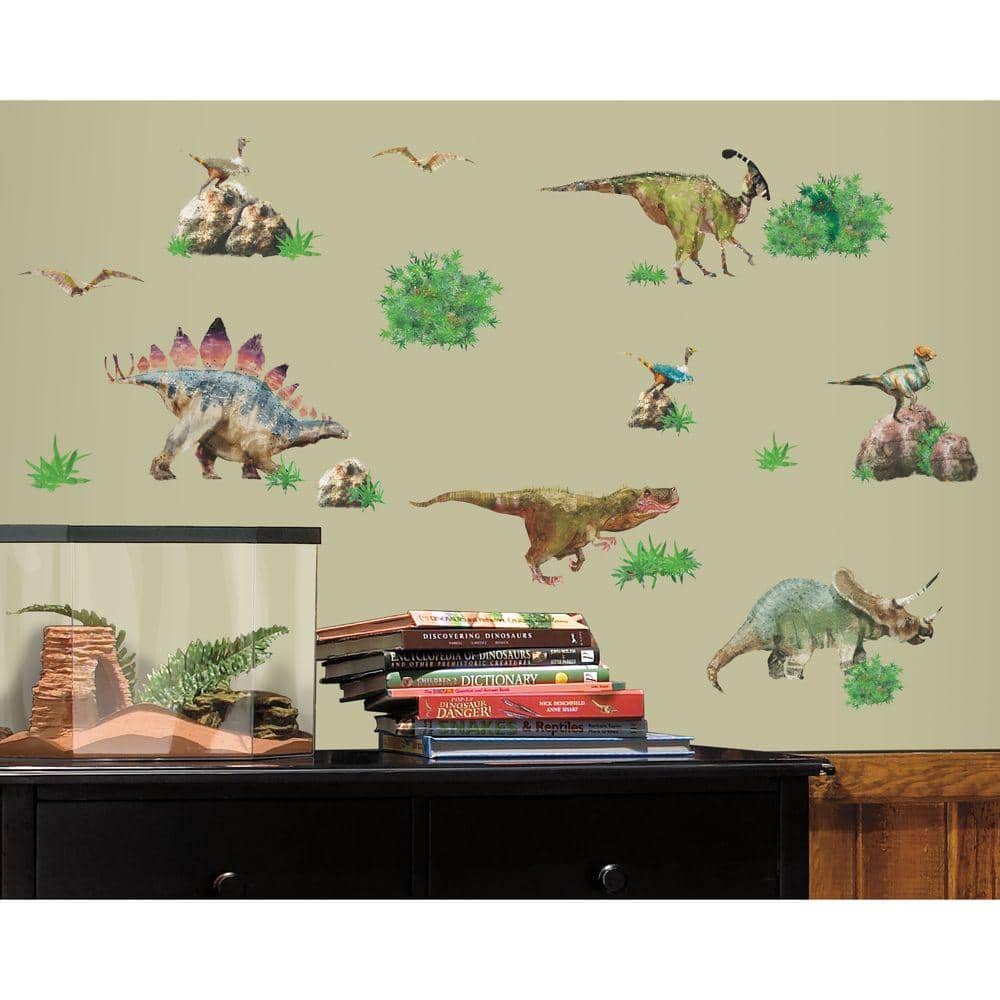 RoomMates Repositionable Childrens Wall Stickers Dinosaur 