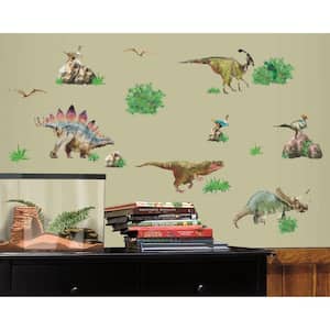 28.75 in. x 54 in. Dinosaur Peel and Stick Wall Decal