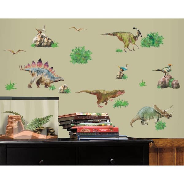 RoomMates 28.75 in. x 54 in. Dinosaur Peel and Stick Wall Decal