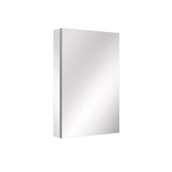 20 in. W x 30 in. H Right Swing Rectangular Aluminum Medicine Cabinet with Mirror Blum Hinges