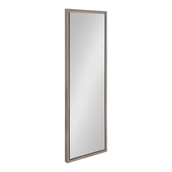 Kate and Laurel Large Rectangle Gray Modern Mirror (48 in. H x 16 in. W)