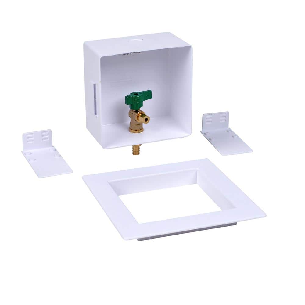 UPC 038753391588 product image for 1/2 in. Standard PEX Brass Compression Ice Maker Outlet Box | upcitemdb.com