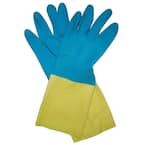 Neoprene Coated Latex Gloves - XL
