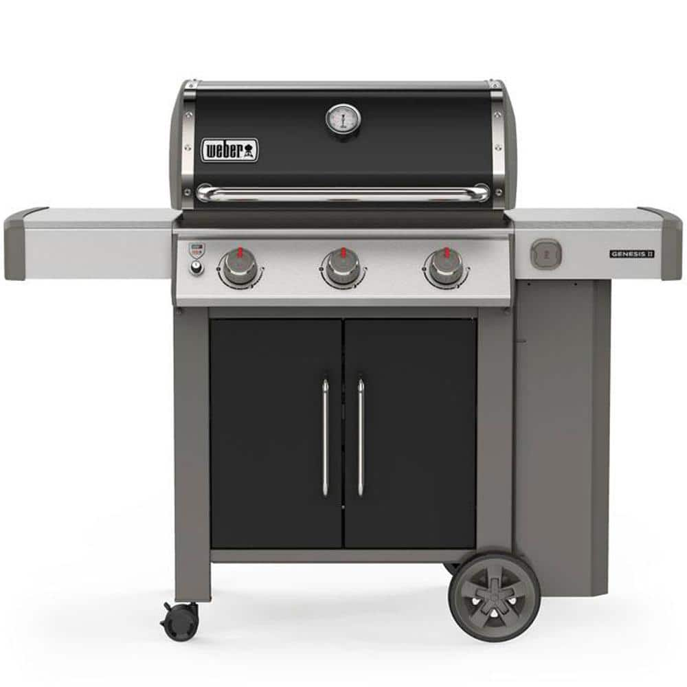 Weber Genesis II E-315 3-Burner Propane Gas Grill in Black